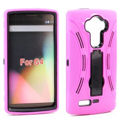 LG G4 Armor Hybrid with Stand (Hot Pink)